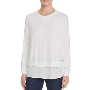 Calvin Klein Layered Split Back Tee